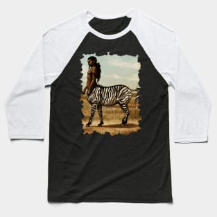 Zebra Centaur Baseball T-Shirt